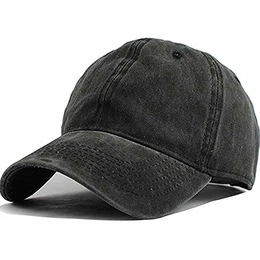 Unisex Baseballkappe Outdoor Baseball Cap Verstellbar Erwachsenen Mütze Sport Cool Mode Baseballmütze für Damen Herren (Schwarz)