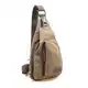 Gjyia Herren Canvas Leder Umhängetasche Crossbody Handtasche Messenger Umhängetasche Vintage KH