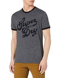 Mens M1010994A T-Shirt, Black Grit, M