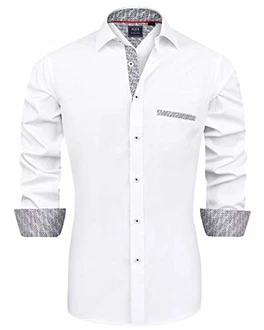 J.VER Herren Hemd Regular Fit Langarm Freizeithemd Businesshemd elastiscer Musterhemd J.VER Herren Hemd Regular Fit Langarm Freizeithemd Businesshemd elastiscer Musterhemd
