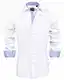 J.Ver Herren Hemd Regular Fit Langarm Herrenhemden Freizeithemd Regular Businesshemd elastiscer Musterhemd