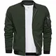 CASIVENT Herren Leichte Winterjacke für Männer Arbeitsjacke Blouson Casual Jacke Militärjacken Stehkragen Bomberjacke Kampfjacke Übergangsjacke Wanderjacke Grün 3XL