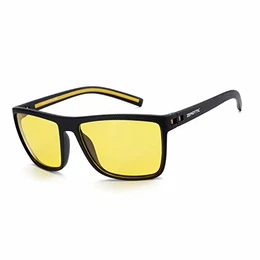 Polarisierte Sonnenbrille für Herren Leichte TR90 Rahmen UV400 Schutz Quadrat Sonnenbrillen