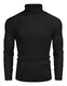COOFANDY Herren Pullover Rollkragen Langarmshirt Feinstrick Sweater Untershirt Freizeit Slim fit Basic Männer