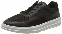 Herren Soft X Sneaker niedrige Turnschuhe, Black, 43 EU