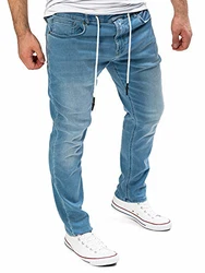 Yazubi Herren Jogger Erik Jeans Blau