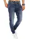 JACK & JONES Herren Slim Fit Jeans Denim Used Look (32W / 34L, Blau (Dark Blue Denim))