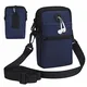 LIVACASA Handtasche Herren Umhängetasche Klein Herrentasche Jungen mit Vielen Fächern Schultertasche Verschleißfest Herrentasche Gürteltasche Outdoor Hüfttasche Handytasche Blau