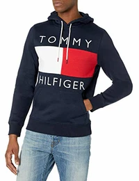 Herren Flagge Hoodie - Blau - Large