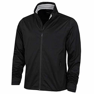 Calvin Klein Herren Kragen Details wasserdichte Golfjacke Schwarz/Schwarz Calvin Klein Herren Kragen Details wasserdichte Golfjacke Schwarz/Schwarz