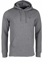 Herren ORIGINAL Sweat Hoodie Kapuzenpullover, Grey Melange, M