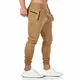 Yageshark Jogginghose Herren Sporthose Baumwolle Fitness Slim Fit Hose Freizeithose Joggers Streetwear (Khaki,Medium)