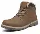 PASTAZA Warme Winterschuhe Herren Damen Winterstiefel Outdoor Winterboots Gefüttert Schneestiefel Dunkelgelb 43