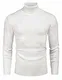 COOFANDY Pullover Strickpullover Herren Rollkragen Slim Fit Männer Winter Basic Rollkragenpullover Langarmshirt Pulli