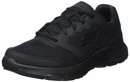 Herren Flex Advantage 4.0 Sneaker, Black Leather/Mesh/Pu/Black Trim, 43 EU