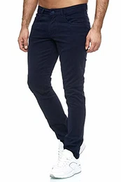 Jeans Slim Fit Herren Jeanshose Stretch Designer Hose Destroyed Denim 165251 Navyblau 32/30