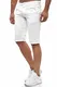 Tazzio Herren Chino Shorts Chinoshorts Designer Hose (Weiß, W32)