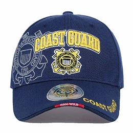 Casual U.S. Coast Guard Military Baseball Cap Bone US Navy Hat Assault Cap Herren Damen Schwarz Tactical Cap Gr. Einheitsgröße, marineblau