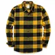 Dubinik® Flanellhemd Herren Kariert Button Down Outdoor Baumwolle Freizeithemden Flanellhemden Herren Langarm