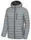 Little Donkey Andy Men's Packable Lightweight Puffer Jacket Hooded Windproof Winter Coat with Recycled Insulation Light Grey M