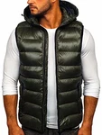 BOLF Herren Weste Bodywarmer Steppweste Funktionsweste Outdoor Freizeit Sport Style [1U1] Grün (1U1)