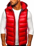 BOLF Herren Weste Bodywarmer Steppweste Funktionsweste Outdoor Freizeit Sport Style [1U1] Rot (1U1)