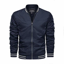 KEFITEVD Blouson Bomberjacke Herren Dunkelblau