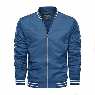 KEFITEVD Blouson Bomberjacke Herren Königsblau KEFITEVD Blouson Bomberjacke Herren Königsblau