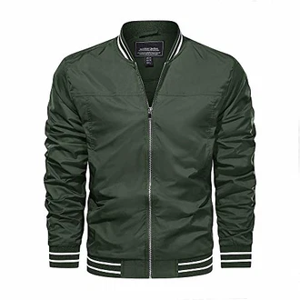 KEFITEVD Blouson Bomberjacke Herren Dunkeloliv