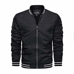 KEFITEVD Blouson Bomberjacke Herren Schwarz