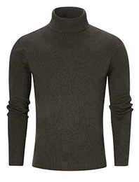 Herren Pullover Strickpullover Rollkragen Slim Fit Männer Winter Rollkragenpullover Langarmshirt Pulli Sweatshirt M