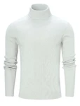 Freshhoodies Herren Rollkragenpullover Winter Grau