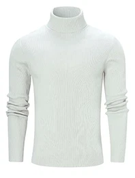 Herren Pullover Strickpullover Rollkragen Slim Fit Männer Winter Rollkragenpullover Langarmshirt Pulli Sweatshirt M