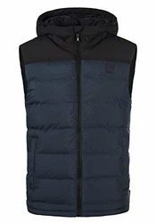 Indicode Herren Weste Iulius Steppweste Navy (400)