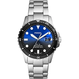 Herrenuhr FB - 01, 42mm Gehäusegröße, Quarzwerk, Edelstahlarmband