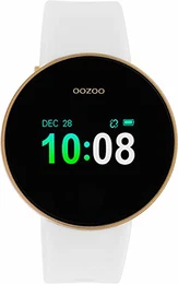 Unisex Smartwatch Silikonband Goldfarben/Weiß 40 MM Q00102