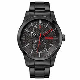 Herren Analog Quarz Uhr mit Edelstahl Armband 1530156