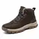 Ulogu Winterschuhe Herren Warm Gefüttert Winterstiefel Wanderstiefel Schneestiefel Wasserdicht Trekking Wanderschuhe -Dunkelbraun-43 EU