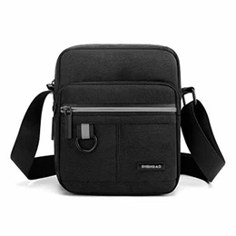 Umhängetasche Brusttasche Herren Crossbody Schultertasche Handytasche Messenger Bag Herrentasche Shulder Bag(Schwarz Umhängetasche)