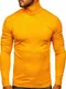 BOLF Herren Rollkragenpullover Sweatshirt Pullover Sweater Pulli Langarmshirt Longsleeve Wärme Classic Outdoor Casual Style YY02 Gelb M [5E5]