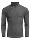 COOFANDY Herren Rollkragenpullover Basic Feinstrick Winterwarmer Pullover Langärmliger Pulli Freizeit（Grau，M）