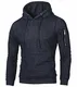 NEWISTAR Pullover für Herren mit Kapuze Sport Sweatshirt Langarm Kapuzenjacke Einfarbig Casual Hoodie Winter Kapuzensweater Outdoor Langarmshirt Marine M