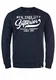 Indicode Galilero Herren Sweatshirt Pullover Pulli mit Rundhalsausschnitt, Größe:M, Farbe:Navy (400)