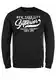 Indicode Galilero Herren Sweatshirt Pullover Pulli mit Rundhalsausschnitt, Größe:M, Farbe:Black (999)