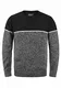 Indicode Lynn Herren Strickpullover Feinstrick Pullover mit Rundhalsausschnitt, Größe:M, Farbe:Black (999)