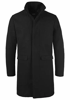 !Solid Jampa Herren Wintermantel Wollmantel mit Stehkragen (1840051) Schwarz (194007) !Solid Jampa Herren Wintermantel Wollmantel mit Stehkragen (1840051) Schwarz (194007)