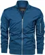 TACVASEN Windjacke Herren Leicht Outdoorjacke Atmungsaktiv Übergangsjacke Herbst Wanderjacke Freizeit Funktionsjacke Winddicht Bomberjacke Blau