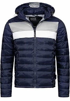 Indicode Herren Hampshire Steppjacke Navy Mix