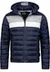 Indicode Herren Hampshire Steppjacke in Daunenjacken-Optik mit Abnehmbarer Kapuze   warme modische Winterjacke leichte gefütterte Übergangsjacke Jacke für Männer Navy Mix M