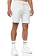Indicode Herren Aldrich Sweatshorts mit Kordelzug   Herrenshorts Sportshorts für Männer Ecru Mix M